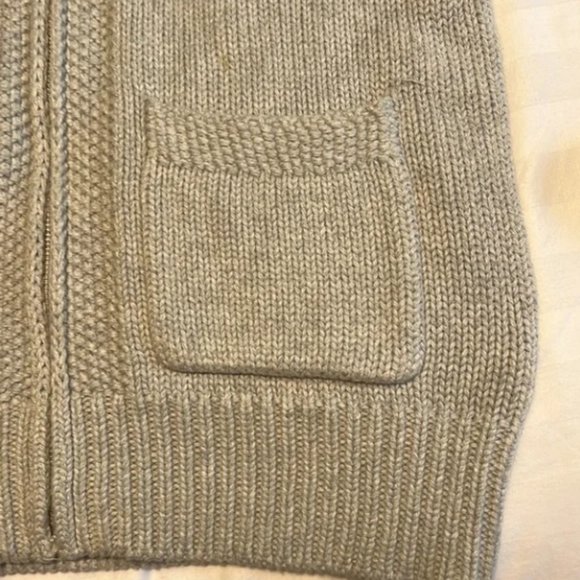 J.Crew - Cotton Zipper Cardigan - Grey - Picture 2 of 4